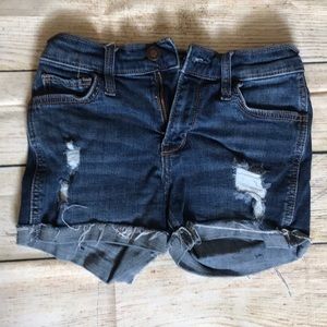 Hollister distressed denim shorts